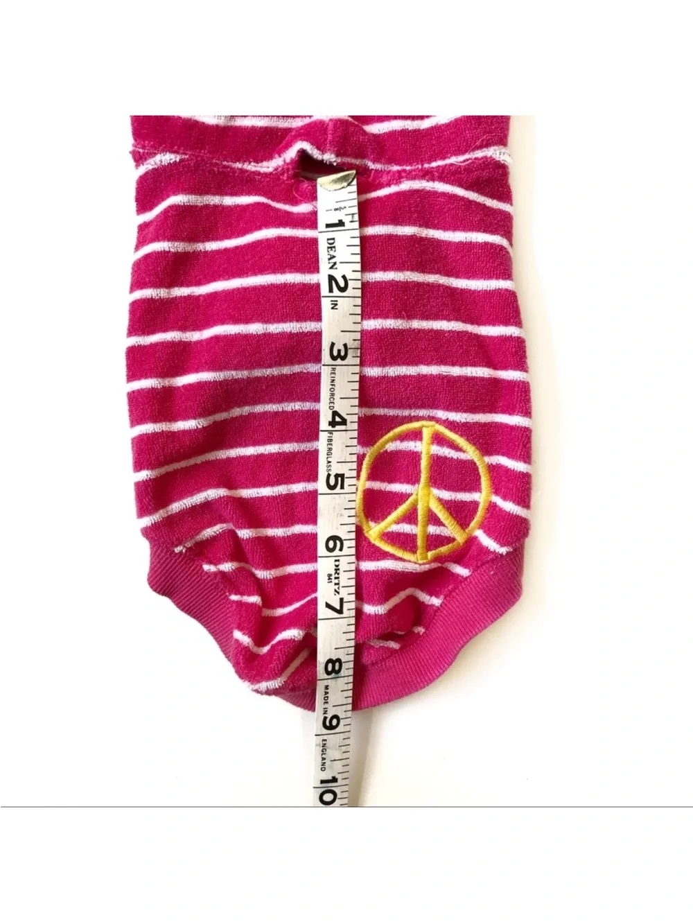 Dog Hoodie 3 for 15 SALE CLEARANCE Pink Striped Terry T-Shirt XS-S